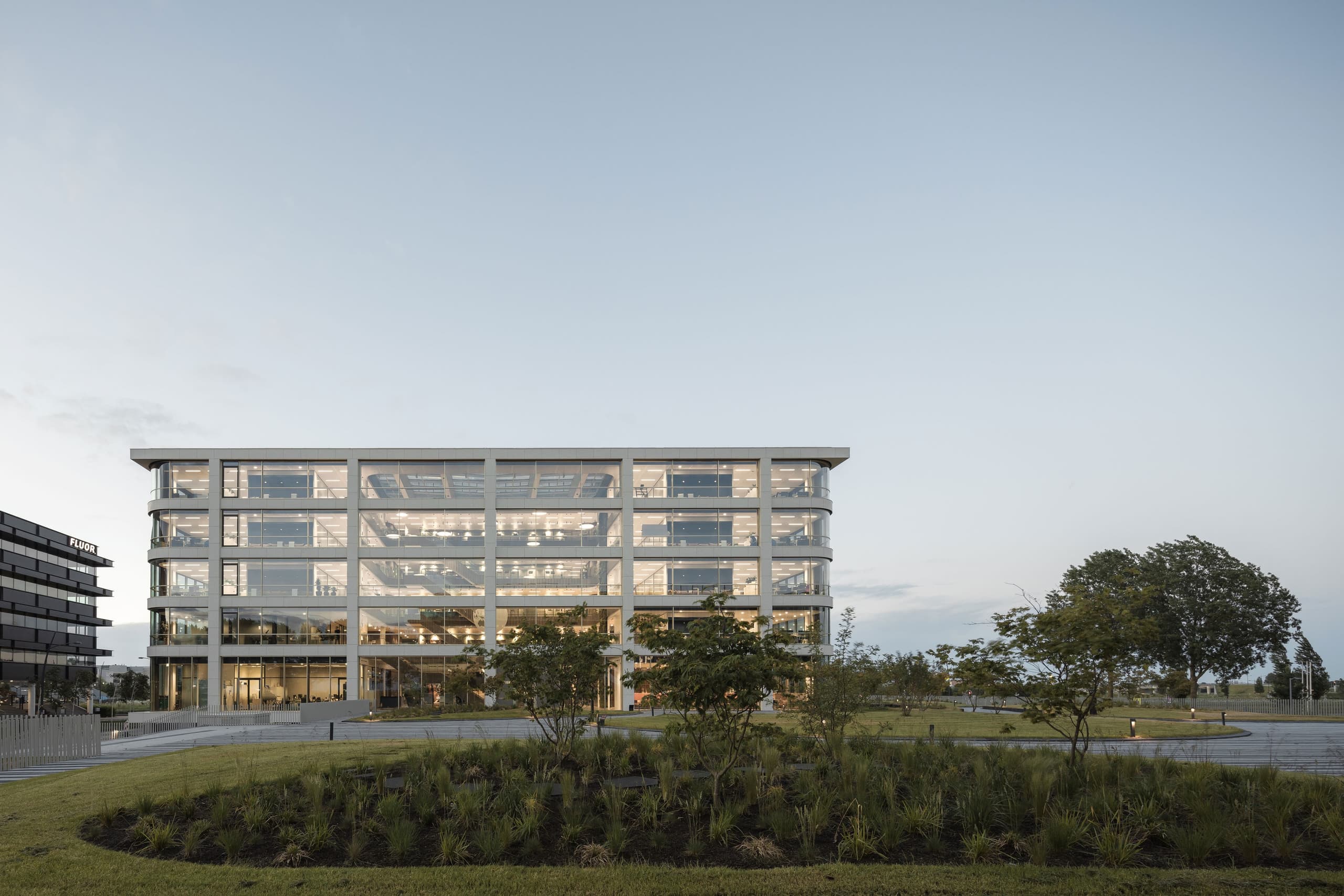 Greenery in the Danone headquarters