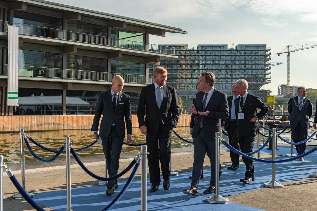 King Willem-Alexander opens the Floating Office Rotterdam