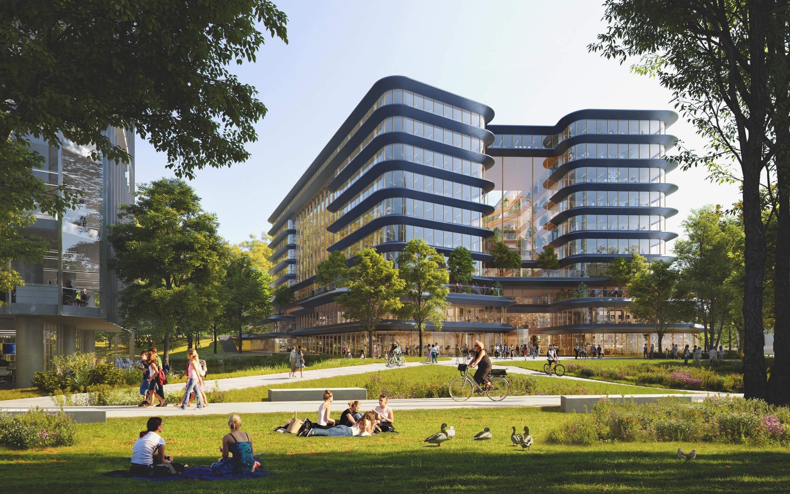 The urban park of Think District